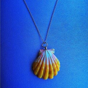 Rare Hand Crafted Sunrise Shell Necklace